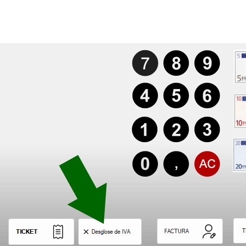 Desglose de IVA en el momento del pago